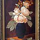 Painting 'Roses in a vase'painting with flowers canvas on a stretcher oil, Pictures, Sergiev Posad,  Фото №1