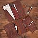 Travel genuine leather accessories set, Wallets, Moscow,  Фото №1