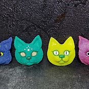Украшения handmade. Livemaster - original item Brooch-pin with cats. Handmade.