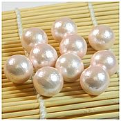 Материалы для творчества handmade. Livemaster - original item 16 mm - Pink cotton pearl (Japan). pc. Handmade.