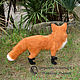 Alice fox / felted fox made of wool / interior toy /fox. Felted Toy. Woolen Zoo. Online shopping on My Livemaster.  Фото №2