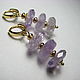 Earrings with amethyst 'Climbing'. Earrings. Beautiful gifts for the good people (Alura-lights). My Livemaster. Фото №5