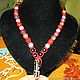 Beads Shamballa rosary or talisman with nine eyed Dzi agate, Amulet, ,  Фото №1