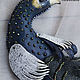 Order Brooch leather Peacock. medwedkoLeather. Livemaster. . Brooches Фото №3