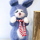 Soft toys:Rabbit Golubchik Crocheted toy. Stuffed Toys. The most beautiful toys. Online shopping on My Livemaster.  Фото №2