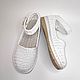 Comfort knitted sandals, white cotton. Sandals. florina34. My Livemaster. Фото №6