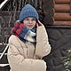 Вязаный комплект "". Комплекты головных уборов. Домик Ольги Ладо. Интернет-магазин Ярмарка Мастеров.  Фото №2