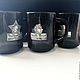 Order Set of black mugs 'Nostalgia' (3 black circles). Souvenirs for hunters and fishermen. Livemaster. . Gift Boxes Фото №3