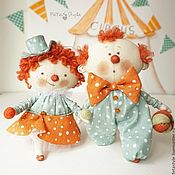 Куклы и игрушки handmade. Livemaster - original item Dolls Ponthik and Vesnushka Circus Petite dolls. Handmade.