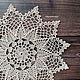 Decorative napkins: Knitted lace napkin No. №50. Doilies. Lace knitting workshop. Lidiya.. Online shopping on My Livemaster.  Фото №2