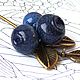 Брошь-игла лэмпворк "Черничная". Брошь-игла. Авторские украшения 'TwelveBerries'. Ярмарка Мастеров.  Фото №6