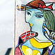 Кулон-подвеска с росписью на бархатной ленте. Пикассо, Колье, Санкт-Петербург,  Фото №1