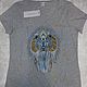 T-shirt with hand-painted "Magic Lion", T-shirts, Tuapse,  Фото №1