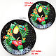 'Toucan in the rainforest ' decorative plate on the wall. Decorative plates. Art by Tanya Shest. My Livemaster. Фото №5