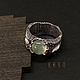 Silver ring 'Winter' with prenite, Ring, St. Petersburg,  Фото №1