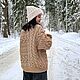 Jerseys: Women's knitted sweater oversize beige in stock. Sweaters. Kardigan sviter - женский вязаный свитер кардиган оверсайз. My Livemaster. Фото №5