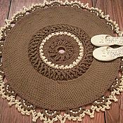 Для дома и интерьера handmade. Livemaster - original item Carpets for home: round knitted multicolored carpet Vernissage-2. Handmade.