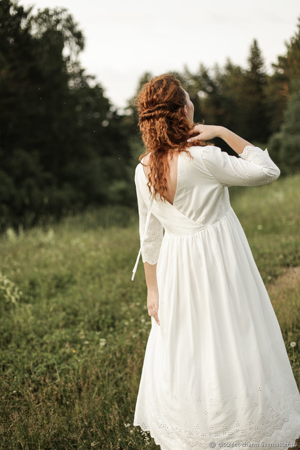 Вечернее платье LAF018 белое шифоновое To Be Bride