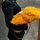 Меховая сумка жёлтая горчичного цвета из меха калгана овчины кучерявая, Классическая сумка, Москва,  Фото №1