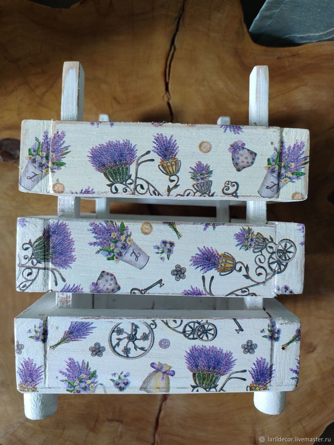 Кашпо: Кашпо лавандовое -реечный ящик для цветов купить в интернет ...