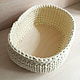 Knitted basket interior, storage basket made of knitted yarn. Basket. Lace Shawl by Olga. My Livemaster. Фото №6