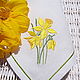 Napkin with embroidery 'Daffodils'. Swipe. Shpulkin dom. My Livemaster. Фото №5