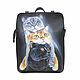 Женская сумка-рюкзак "Три кота", Классическая сумка, Санкт-Петербург,  Фото №1