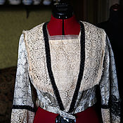 Винтаж: Продано. Антикварное музейное свадебное платье 1890-х годов
