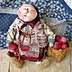 Бабуля с яблоками (народная кукла), Народная кукла, Москва,  Фото №1