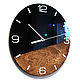 Order Black round wall clock made of acrylic and wood in eco style. dekor-tseh. Livemaster. . Watch Фото №3