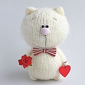 Сувениры и подарки handmade. Livemaster - original item A gift for a girl on February 14th, A cute toy Cat,. Handmade.