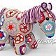 Вязаная игрушка `Лошадка` выполнена по описанию Heidi Bears Designs.