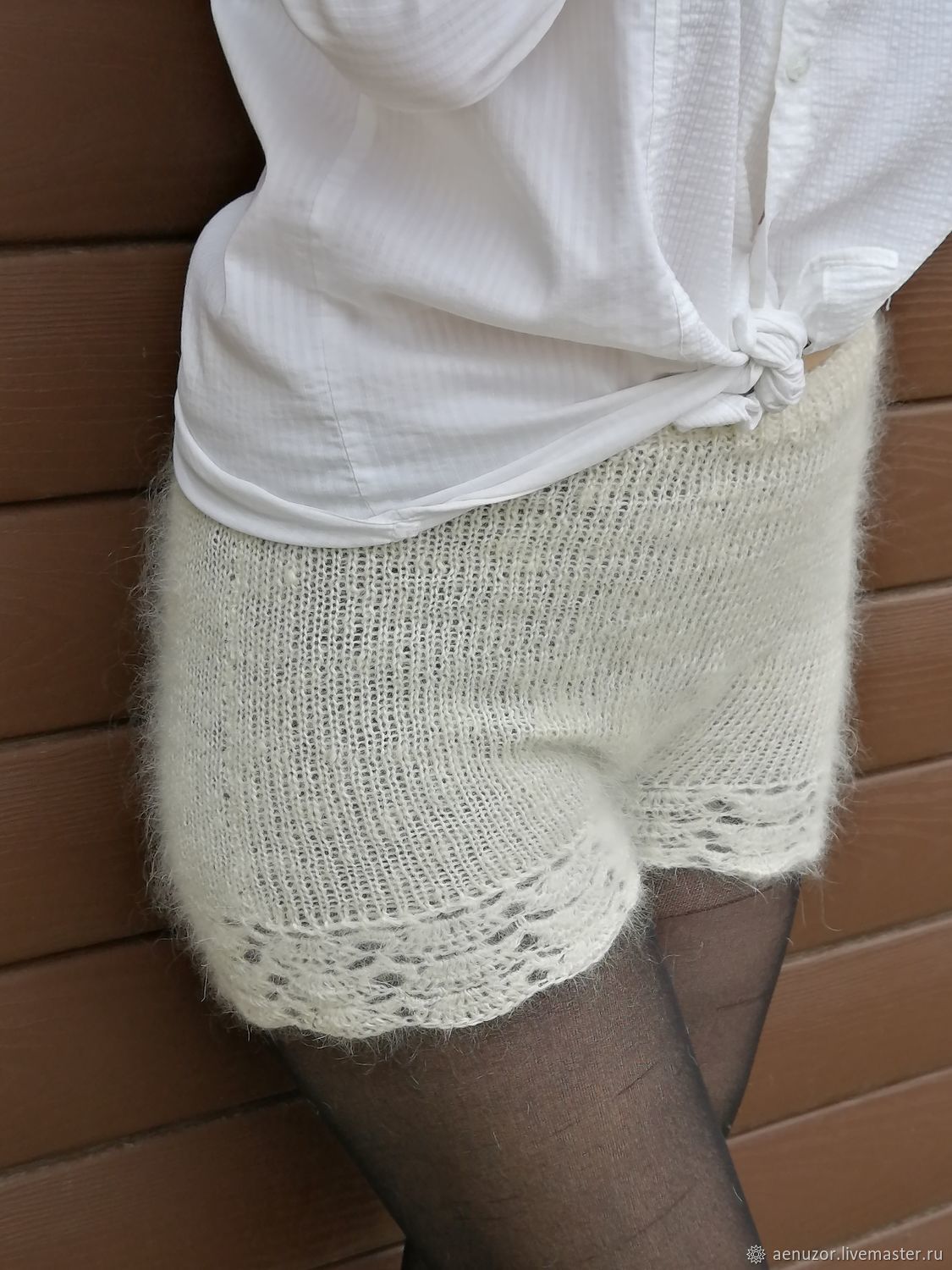 Shorts warm with openwork, Shorts, Urjupinsk,  Фото №1