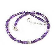 Украшения handmade. Livemaster - original item Unusual necklace, natural stones necklace, amethyst agate beads. Handmade.