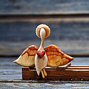Подарки к праздникам handmade. Livemaster - original item Angel with heart. Figurine carved from wood.. Handmade.