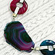 Order 'Firebird feather ' necklace on a chain cut agate. Jewelry just for You (G-Korchagina). Livemaster. . Necklace Фото №3