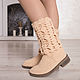 Demi-season boots "Christina". High Boots. KnittedBoots. My Livemaster. Фото №6
