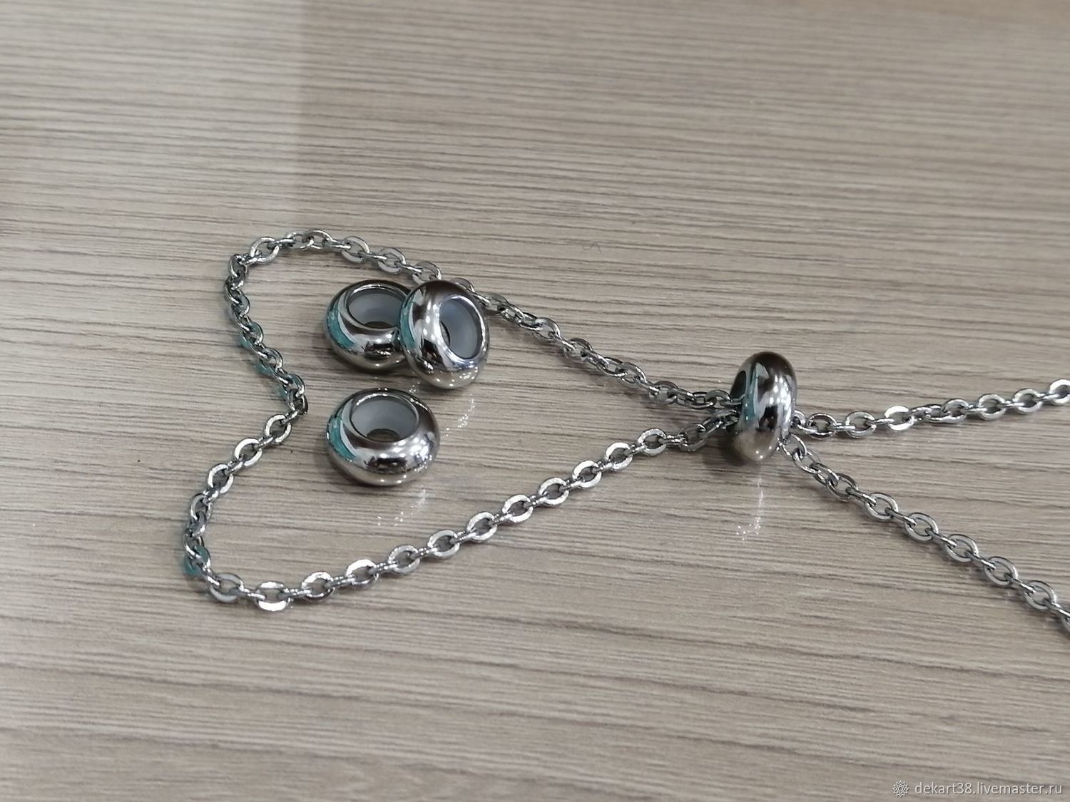Jewelry Stopper bead, Stainless steel, Connectors, Irkutsk,  Фото №1