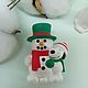 Винтаж: Брошь винтажная Hallmark PIN SNOOPY & WOODSTOCK Snowman 1990-е, Броши винтажные, Красноярск,  Фото №1