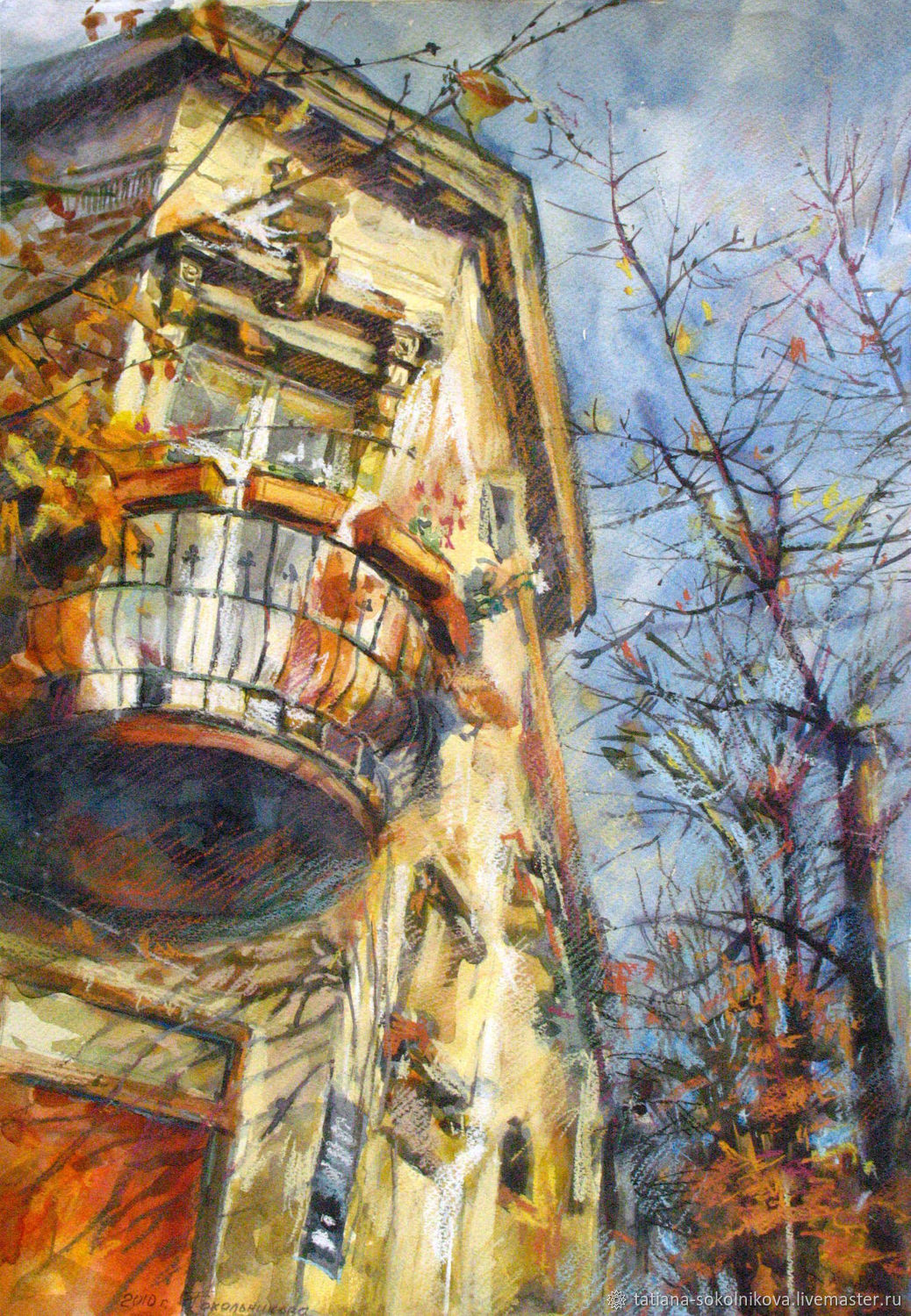 Картина на балконе. Балкон живопись. Живописные Балкончики в живописи. Старый балкон в живописи. Дом с балконом акварелью.