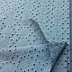 Шитье ришелье батистовое серо-синее, цветочки и цепочки. Ткани. Ксения (galaxyplanet75). Интернет-магазин Ярмарка Мастеров.  Фото №2