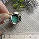 Malachite with azurite (ring) (1360). Rings. The Precious Casket. My Livemaster. Фото №4