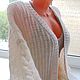 Заказать Кардиган белый вязаный из шерсти  рукава три четверти. Sweater Star Вязание на заказ.. Ярмарка Мастеров. . Кардиганы Фото №3