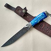 Нож Ягуар из дамасской стали
