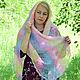 Shawls: Openwork scarf of Rainbow colors downy, Shawls1, Urjupinsk,  Фото №1
