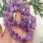 Работы для детей, handmade. Livemaster - original item Lavender Amethyst Natural Beads. Handmade.