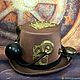 Шляпа цилиндр + гогглы стимпанк "Steampunk Dentleman-Z". Атрибутика субкультур. Neformal-World (Alexander Rusanov). Ярмарка Мастеров.  Фото №6