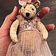 Заказать Ватная тедди Мишутка в розовом. Cottontail Gift Shop. Ярмарка Мастеров. . Игрушки Фото №3