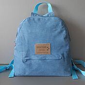 Сумки и аксессуары handmade. Livemaster - original item Backpacks: Children`s Urban backpack Fashionable Women`s backpack made of jeans. Handmade.