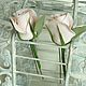 Hairpins with Roses and eucalyptus made of polymer clay. Hair Decoration. Olga-art-flower. My Livemaster. Фото №4
